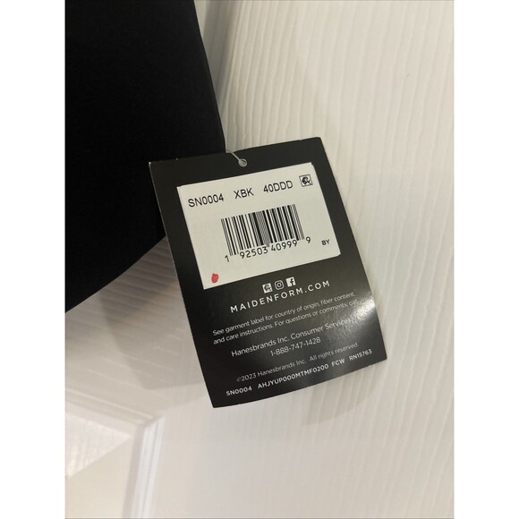 Maidenform Sweet Nothings #SN0004 Support for Days Convertible Bra Black 40DDD - Picture 2 of 3